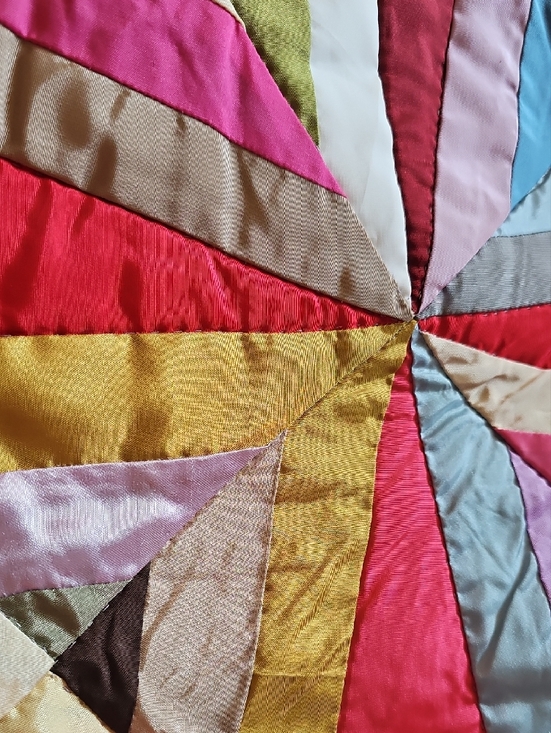 Colorful Geometric Star Patchwork Throw - Picture 3 of 13
